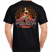Biker 2008 Bike Week Motorcycle Winged Chick Eagle Vintage T Shirt
