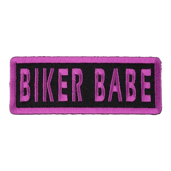 Biker Babe Purple Patch, Women's Biker Patches.