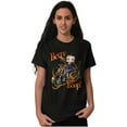 thumbnail image 1 of Biker Betty Boop Flaming Motorcycle Women's Graphic T Shirt Tees Brisco Brands M, 1 of 5