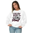 thumbnail image 1 of Biker Betty Boop Follow your Heart Women Plus Size Sweatshirt Brisco Brands 3X, 1 of 6