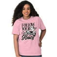 thumbnail image 1 of Biker Betty Boop Follow your Heart Women's Graphic T Shirt Tees Brisco Brands S, 1 of 5