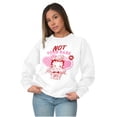 thumbnail image 1 of Biker Betty Boop Not Your Babe Women Crewneck Sweatshirt Brisco Brands S, 1 of 5