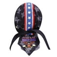 thumbnail image 1 of Biker By Choice Motorcycle Doo Rag Skull Cap Stars and Stripes Red White Blue Knievel Pattern Head Wrap, 1 of 3