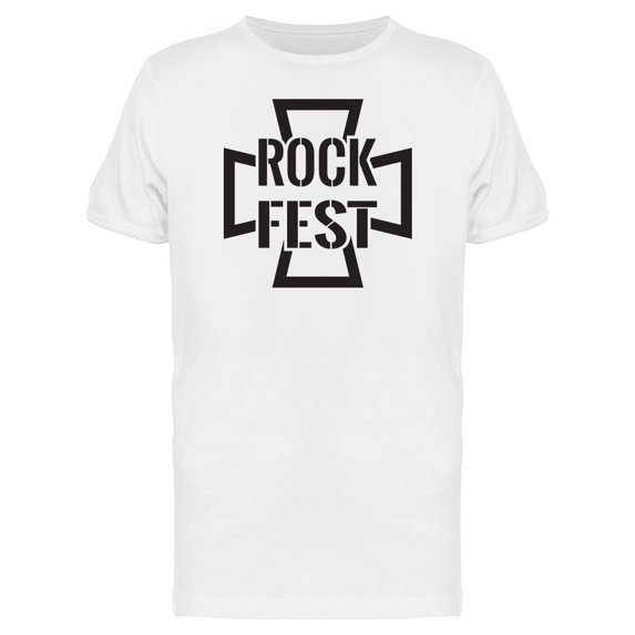 Biker Cross Rockfest Logo Tee Men's -Image by Shutterstock