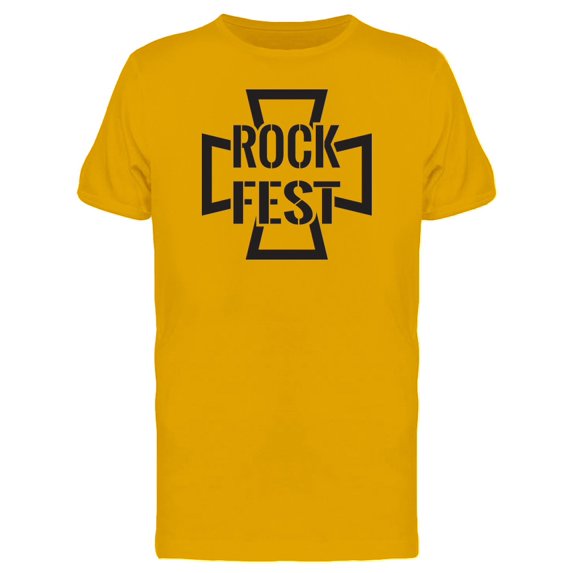 Biker Cross Rockfest Logo Tee Men's -Image by Shutterstock