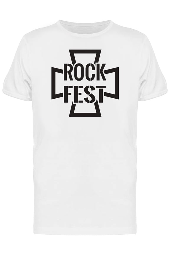 Biker Cross Rockfest Logo Tee Men's -Image by Shutterstock