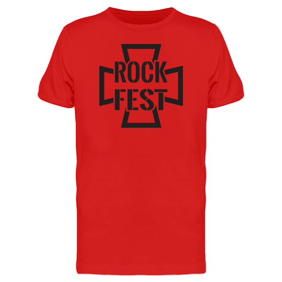 Biker Cross Rockfest Logo Tee Men's -Image by Shutterstock