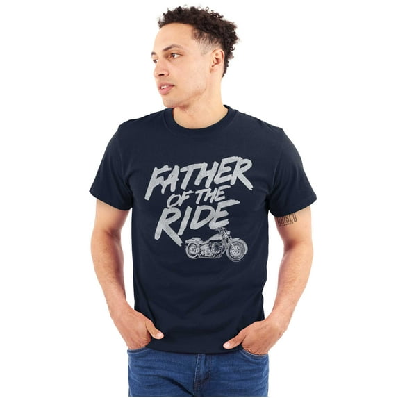 Biker Dad Father Of Ride Motorcycle Men's Graphic T Shirt Tees Brisco Brands M