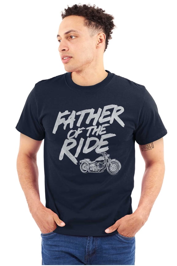 Biker Dad Father Of Ride Motorcycle Men's Graphic T Shirt Tees Brisco Brands S