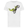 thumbnail image 1 of Biker Doing A Trick T-Shirt Men -Image by Shutterstock, Male x-Large, 1 of 2