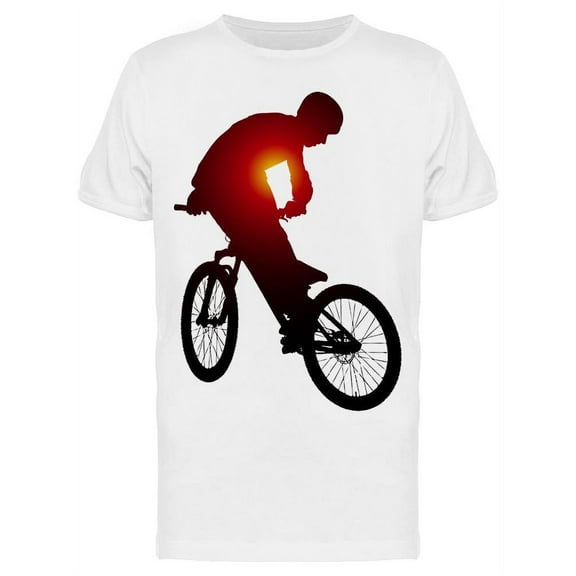 Biker Doing The Whip Trick T-Shirt Men -Image by Shutterstock, Male Small