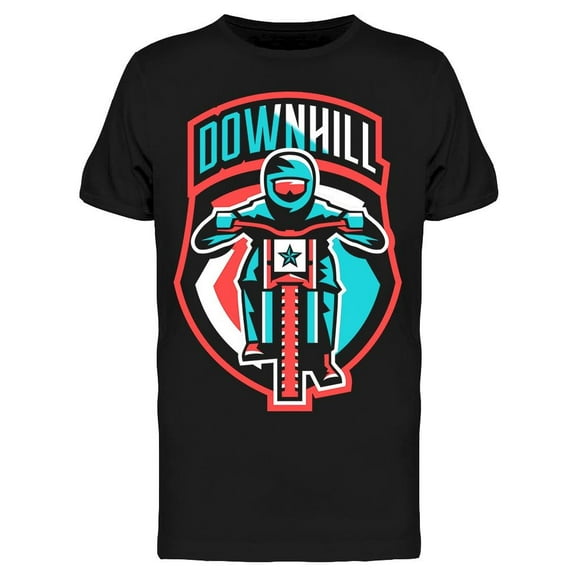 Biker, Downhill T-Shirt Men -Image by Shutterstock, Male Medium