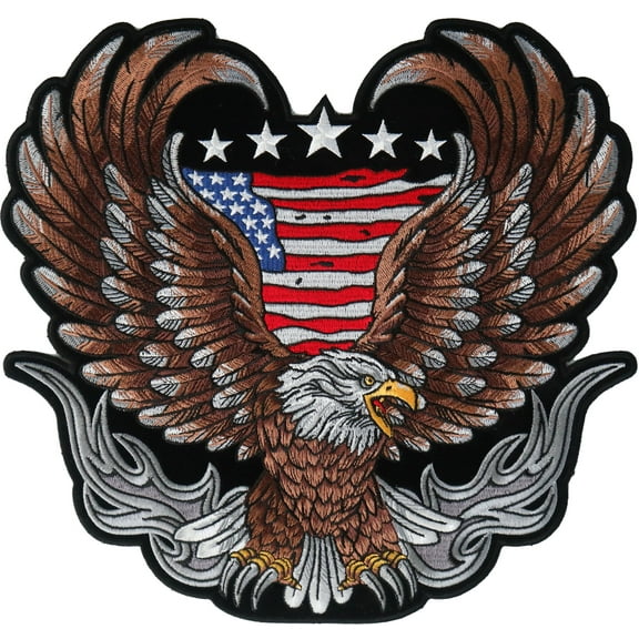 Biker Eagle Patch, Large Back Patches for Jackets