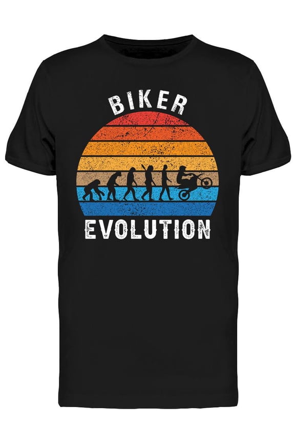 Biker Evolution T-Shirt Men -Image by Shutterstock, Male Small
