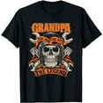 thumbnail image 1 of Biker Grandpa The Man The Myth The Legend Motorcycle T-Shirt, 1 of 5