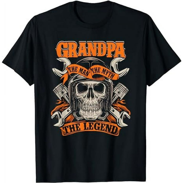 Biker Grandpa The Man The Myth The Legend Motorcycle Shirt Biker Grandpa The Man The Myth The Legend Motorcycle Shirt