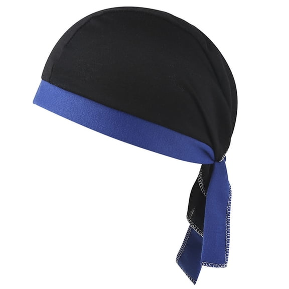 Biker Hats for Men & Women Casual Color-Block Breathable Adjustable Chemo Skull Cap