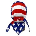 thumbnail image 1 of Biker Headwrap Danbanna Deluxe Du-Rag Cap Doo Rag Bandana American Flag, 1 of 1