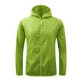 thumbnail image 1 of Biker Jacket Plus Size Rain Coat for Women Men Waterproof Active Outdoor Hooded Raincoat Windbreaker Jacket Fall Rain Coats for Men Lightweight Rain Jacket Women GreenXXXXL, 1 of 5