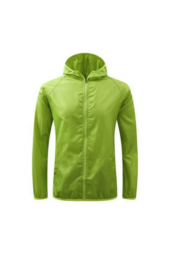 Biker Jacket Plus Size Rain Coat for Women Men Waterproof Active Outdoor Hooded Raincoat Windbreaker Jacket Fall Rain Coats for Men Lightweight Rain Jacket Women GreenXXXXL