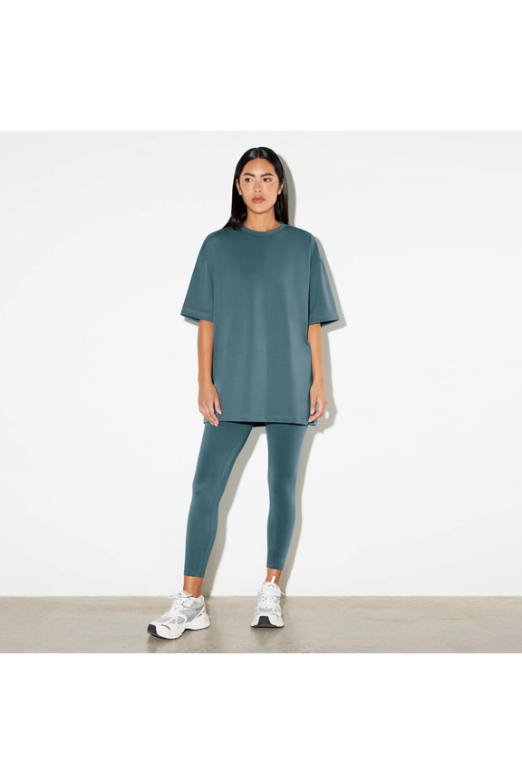 Biker Legging Sets Women 2 Piece Outfits Summer Short Sleeve+leggings Jogger Tracksuit