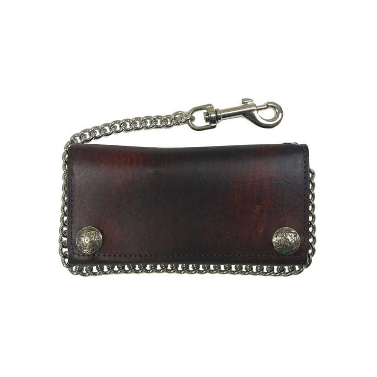 Mens Biker Wallet With Chain Chained Wallets Leather Biker Wallet