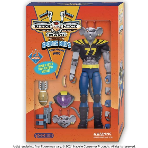 Biker Mice from Mars Sports Bros Touchdown Modo Action Figure