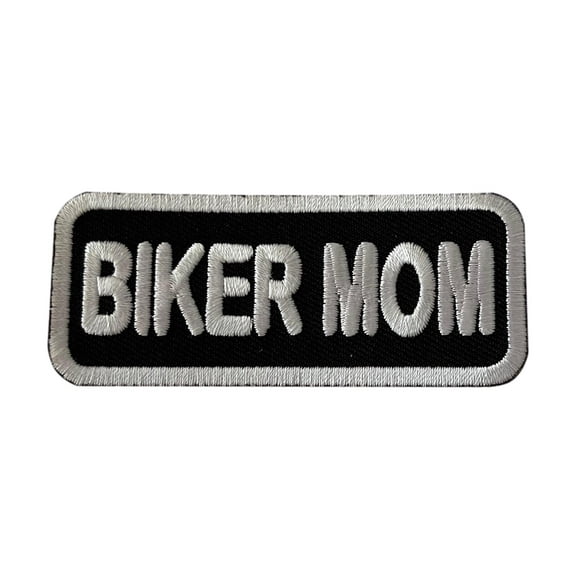 Biker Mom Iron On Patch