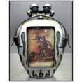 Biker Motorcycle Rider Handlebars Headlights 4x6" Picture Photo Frame