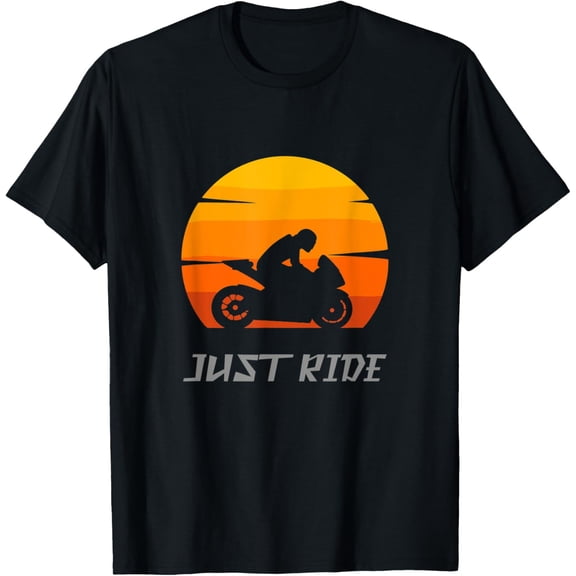 Biker Motorcycle T-Shirt men and women can wear, black, white, gifts