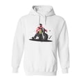 thumbnail image 1 of Biker On Motorcycle. Hoodie Men -Image by Shutterstock, Male 3X-Large, 1 of 4