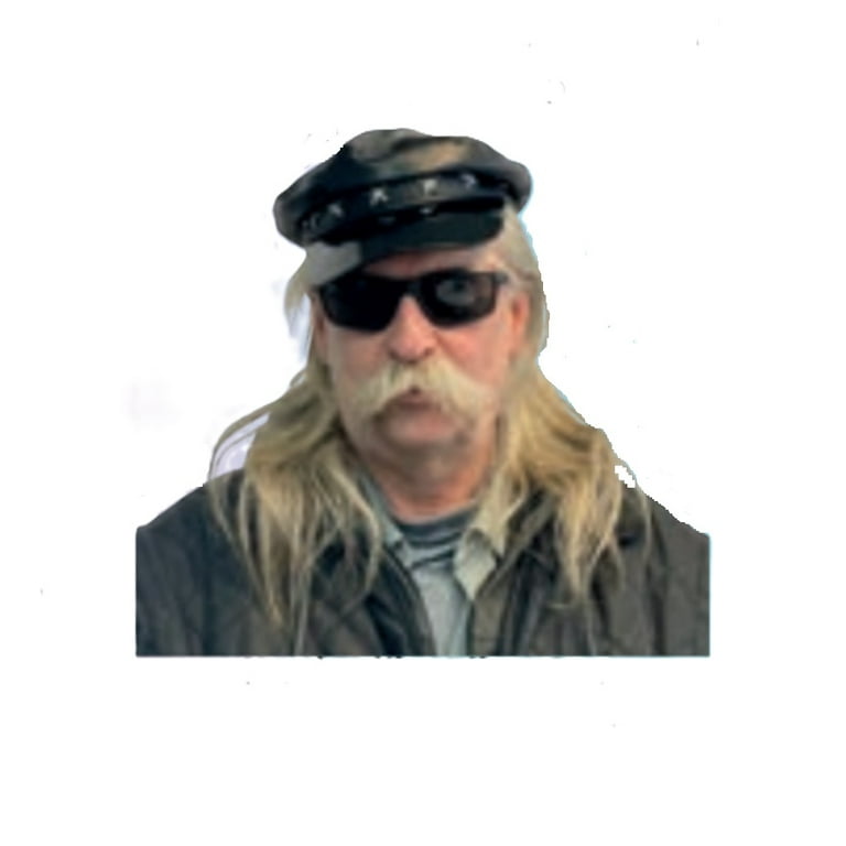 Biker Punk Hat - 70's 80's - Black - Star Studded - Costume