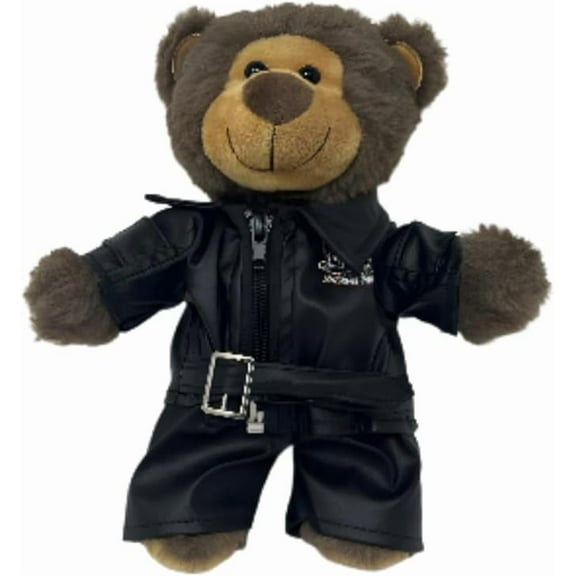 Biker Romeo Teddy Bear 8-inch Stuffed Animal, King of the Road plush toy, Soft and Cuddly Gifts for Kids Playtime, Boys, Birthday