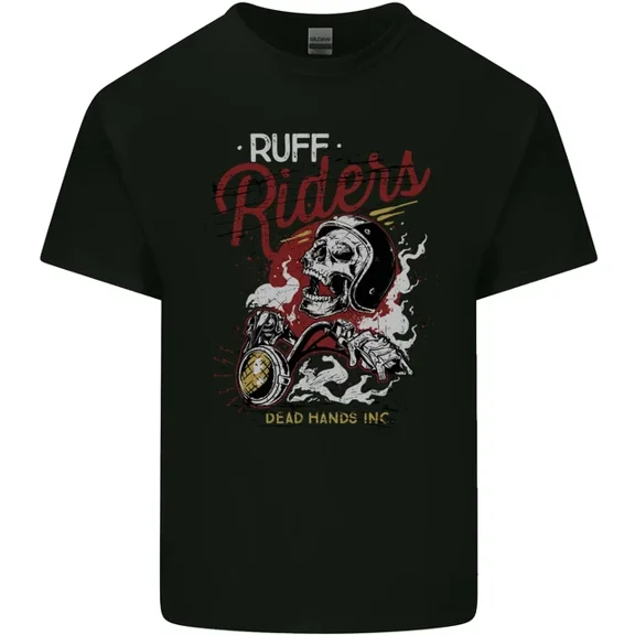 Biker Ruff Riders Motorcycle Motorbike Mens Womens S-5Xl T-Shirt, Unisex T-Shirt