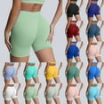 thumbnail image 1 of Biker Shorts Women High Waisted Booty Workout Volleyball Yoga Womens Spandex Peach-Shaped Shorts Silver XS, 1 of 5