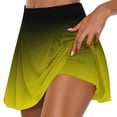 thumbnail image 1 of Biker Shorts Women with Pockets New Womens Skirts with Pockets Tummy Suits Plus Size Skirts for Women High Waist Athletic Sports Trouser Skirt Casual Shorts Yellow M, 1 of 5