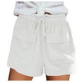 Biker Shorts Women Tummy Control Womens Solid Color Pocket Straight