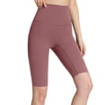 thumbnail image 1 of Biker Shorts Women Tummy Control Workout Shorts Women Fashion Solid Color High Waist Yoga Half Short Pants, 1 of 6