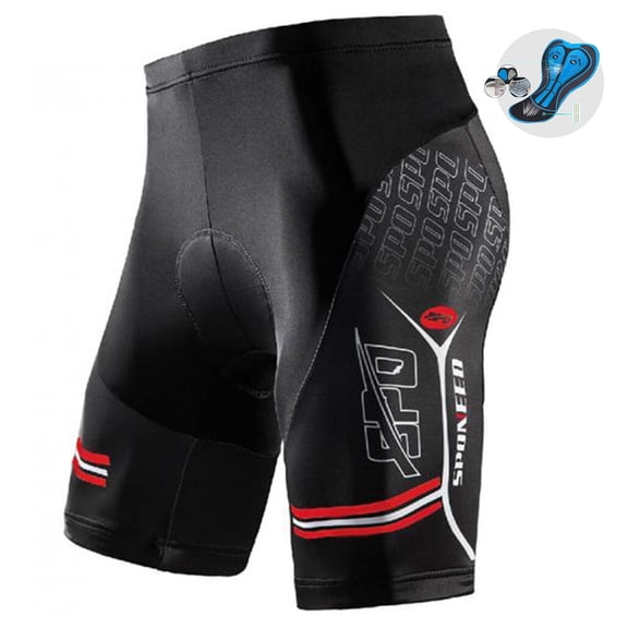 Bike Shorts for Men Padded Cycling Shorts Mountain Bicycle Pants Cycle Gear Red M