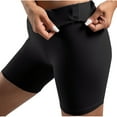 thumbnail image 1 of Biker Shorts for Women High Rise Elastic Waist Workout Yoga Short Pants Slim Fitted Seamless Fitness Shorts (M, Black), 1 of 5