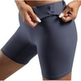 thumbnail image 1 of Biker Shorts for Women High Rise Elastic Waist Workout Yoga Short Pants Slim Fitted Seamless Fitness Shorts (M, Dark Gray), 1 of 5