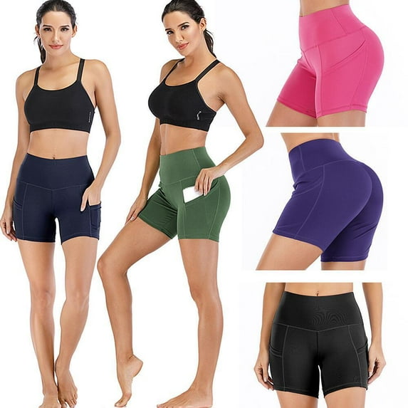 Biker Shorts for Women High Waist - Soft Summer Womens Yoga Shorts Spandex Workout Shorts for Running Athletic