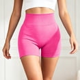 thumbnail image 1 of Biker Shorts for Women High Waist Tummy Control Seamless Yoga Shorts for Gym, Running Womens Athletic Shorts (Hot Pink L), 1 of 6