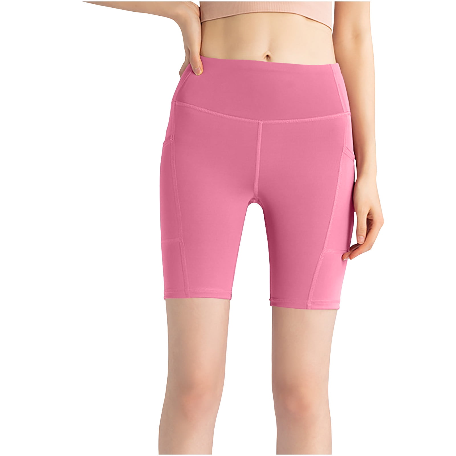 Biker Shorts for Women High Waisted Workout Running 4 Way Stretch