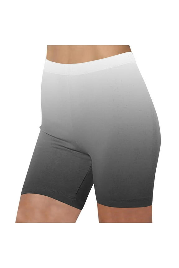 Biker Shorts for Women Summer Athletic Workout Shorts Fashion Printed High Waisted Short Pants