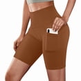 thumbnail image 1 of Biker Shorts for Women with Pockets Fitness Running Gym Shorts Workout High Waisted Shorts Slim Tummy Control Running Yoga Sports Active Pants, 1 of 5