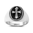 thumbnail image 1 of Biker Style - Celtic Cross Motorcyle Biker Rings For Men. Gothic Iron Cross Ring, 1 of 1