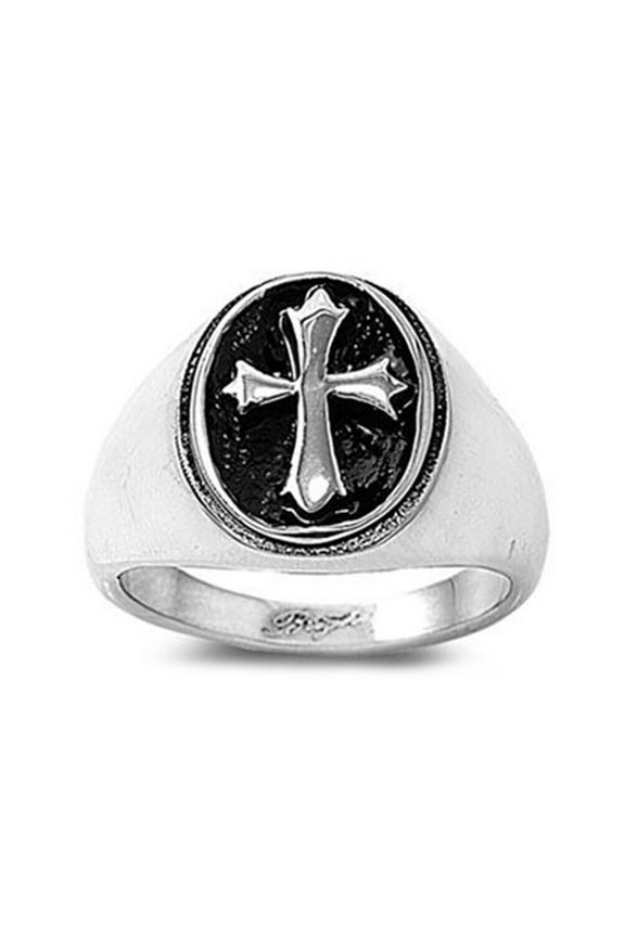 Biker Style - Celtic Cross Motorcyle Biker Rings For Men. Gothic Iron Cross Ring