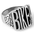 thumbnail image 1 of Biker Style - Text Biker Ring - Gothic Motorcycle Rings for Men - Many Sizes, 1 of 2