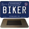 thumbnail image 1 of Biker Tennessee Blue Novelty Metal Magnet 3.5" x 2" Magnet (M), 1 of 1
